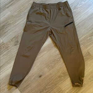 Al1ve Men's Casual Tan Jogger Pants quick dry